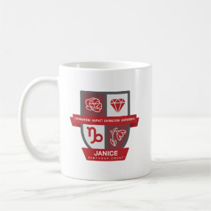 Steinbock-Geburtstagswappen™ für 1.-19. Januar Tas Kaffeetasse