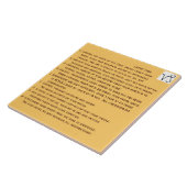 STEINBOCK-Gedicht auf Keramikfliese (Seite)