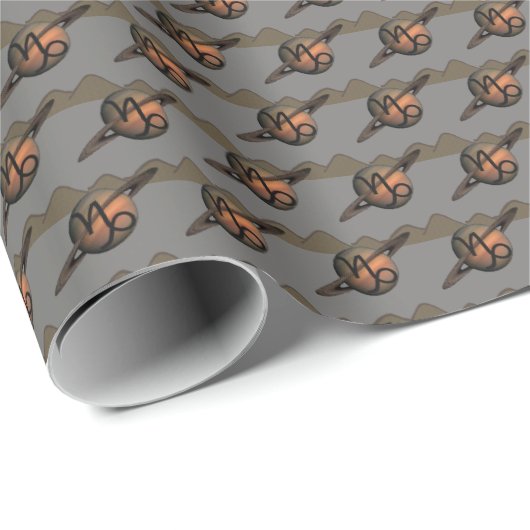 Steinbock Geschenkpapier (Rolleneckpunkt)