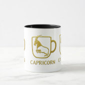 Steinbock Golden Zodiac Tasse | (Zentrum)