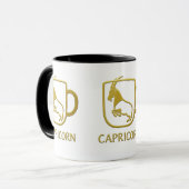 Steinbock Golden Zodiac Tasse | (Vorderseite Links)