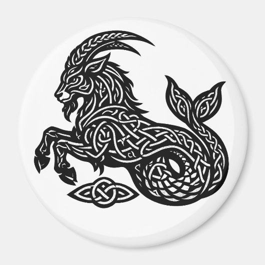 Steinbock — Heimgesuchte Tinte Zodiak Steinbock‑Fi Magnet (Vorne)