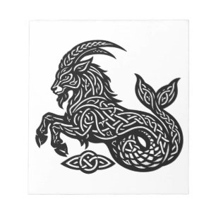 Steinbock — Heimgesuchte Tinte Zodiak Steinbock‑Fi Notizblock