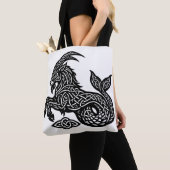 Steinbock — Heimgesuchte Tinte Zodiak Steinbock‑Fi Tasche (Von Nahem)