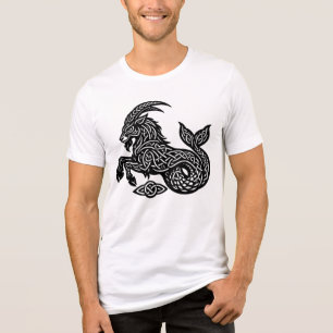 Steinbock — Heimgesuchte Tinte Zodiak Steinbock‑Fi Tri-Blend Shirt