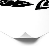 Steinbock — Heimgesuchte Tinte Zodiak Ziege‑Fisch Poster (Ecke)