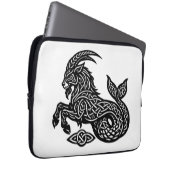 Steinbock — Heimgesuchte Tinte Zodiakus Steinbock‑ Laptopschutzhülle (Vorne Rechts)