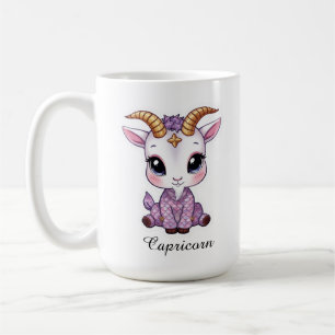 Steinbock-Himmels-Zodiak-Tasse - Rosa Seebock Kaffeetasse