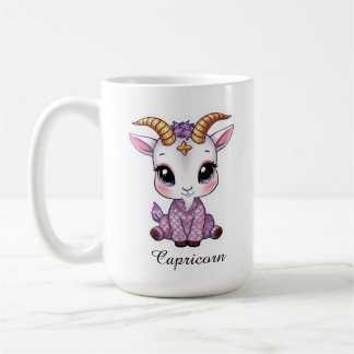 Steinbock-Himmels-Zodiak-Tasse - Rosa Seebock Kaffeetasse