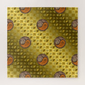 Steinbock & Holz-Drache Puzzle (Horizontal)