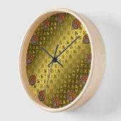 Steinbock & Holz-Drache Uhr (Winkel)