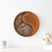 Steinbock & Holz Kaninchen Große Wanduhr (Zuhause)