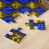 Steinbock & Holz Ochse Puzzle (Seite)