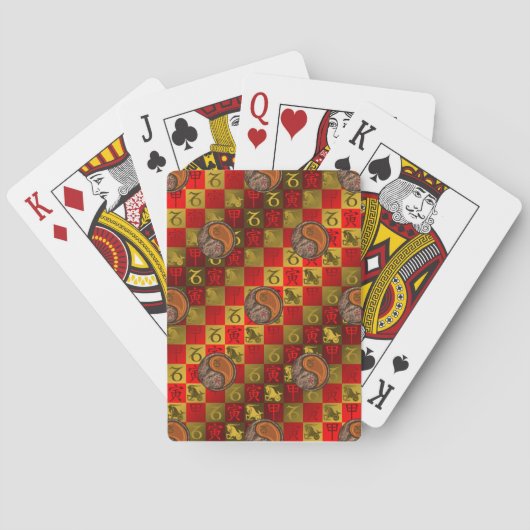 Steinbock & Holz Tiger Spielkarten (Rückseite)