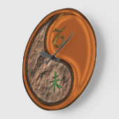 Steinbock & Holz Ziege Große Wanduhr (Winkel)