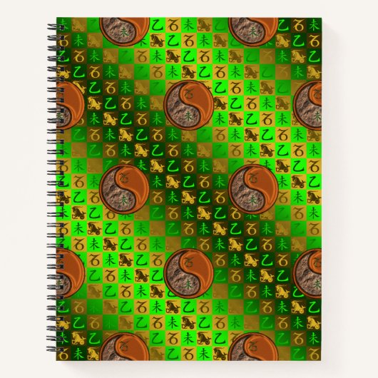 Steinbock & Holz Ziege Notizblock (Vorderseite)