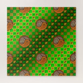 Steinbock & Holz Ziege Puzzle (Horizontal)