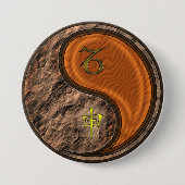 Steinbock & Holzaffe Button (Vorderseite)