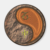 Steinbock & Holzaffe Magnet (Vorne)
