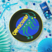 Steinbock-Horoskop-Zeichen-Tierkreis-Papier-Teller Pappteller (Party)