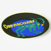 Steinbock-Horoskop-Zeichen-Tierkreis-Papier-Teller Pappteller (Schrägansicht)