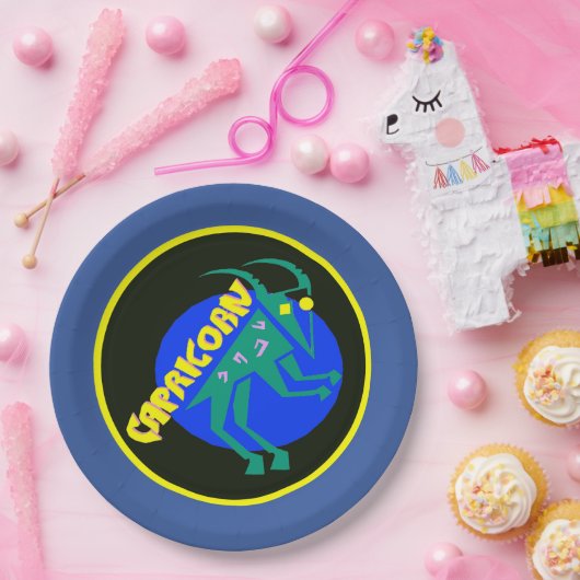 Steinbock-Horoskop-Zeichen-Tierkreis-Papierschalen Pappteller (Party)