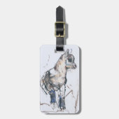 Steinbock-Kind Gepäckanhänger (Vorderseite vertikal)