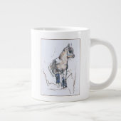 Steinbock-Kind Jumbo-Tasse (Rechts)