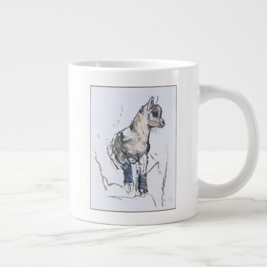 Steinbock-Kind Jumbo-Tasse (Rechts)