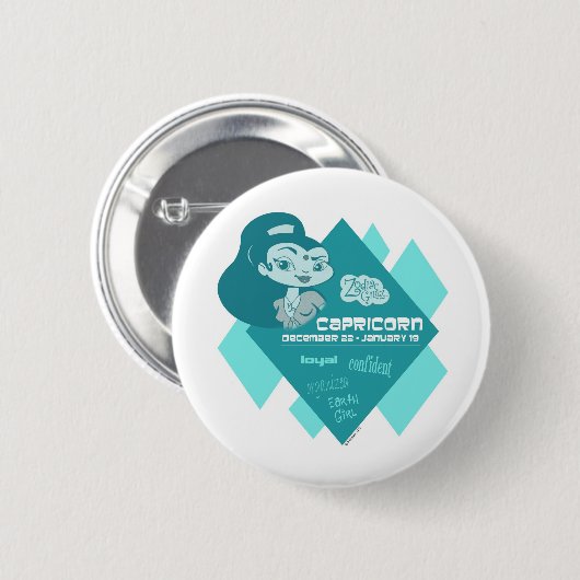 Steinbock-Knopf Button (Vorne & Hinten)