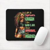 Steinbock-Königin Schwarz Frauen Afrikanisch Ameri Mousepad (Mit Mouse)