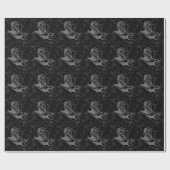 Steinbock-Konstellation Hevelius Stich 1690 Geschenkpapier (Flach)