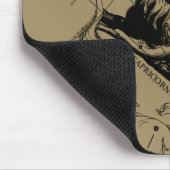Steinbock-Konstellations-Karte Hevelius circa 1690 Mousepad (Ecke)