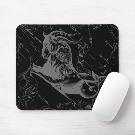 Steinbock-Konstellations-Karte Hevelius Stich Mousepad (Mit Mouse)