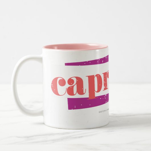 Steinbock-lt Pink Zweifarbige Tasse (Links)