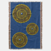 Steinbock Mandala Wurfdecke Decke (Vorderseite Vertikal)
