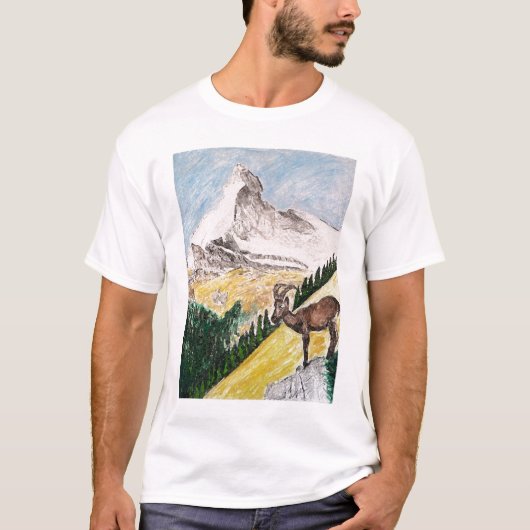 Steinbock Matterhorn T-Shirt (Vorderseite)