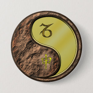 Steinbock & Metallaffe Button