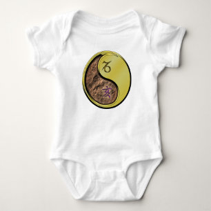 Steinbock & Metallener Eber Baby Strampler
