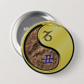 Steinbock & Metallener Ochse Button (Vorne & Hinten)