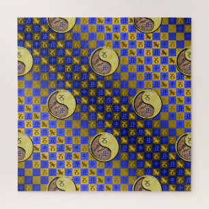 Steinbock & Metallener Ochse Puzzle