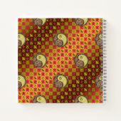 Steinbock & Metallener Tiger Notizblock (Rückseite)