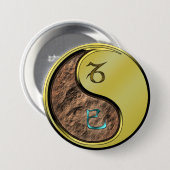 Steinbock & Metallschlange Button (Vorne & Hinten)