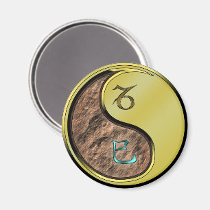 Steinbock & Metallschlange Magnet