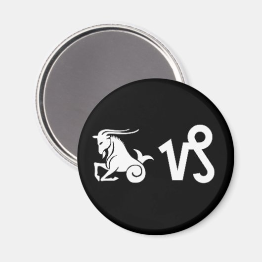 Steinbock mit Symbol Magnet (Vorderseite/Rückseite)