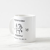 Steinbock personalisiert kaffeetasse (Vorderseite Links)