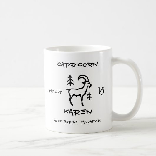 Steinbock personalisiert kaffeetasse (Rechts)