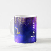 Steinbock-personalisierte Kaffee-Tasse Kaffeetasse (Vorderseite Links)