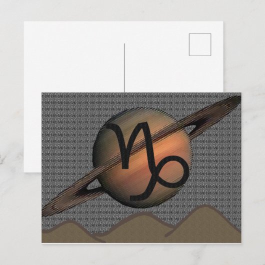 Steinbock-Postkarte Postkarte (Vorne/Hinten)