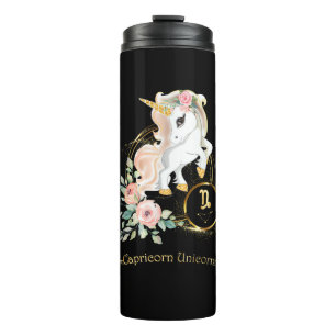Steinbock-Shirt Zodiac Einhorn Zeichen Astrologie  Thermosbecher